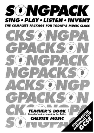 Ian Butler: Songpack Teacher's Book Voice, Recorder, Percussion, Piano Accompaniment Mixed Songbook