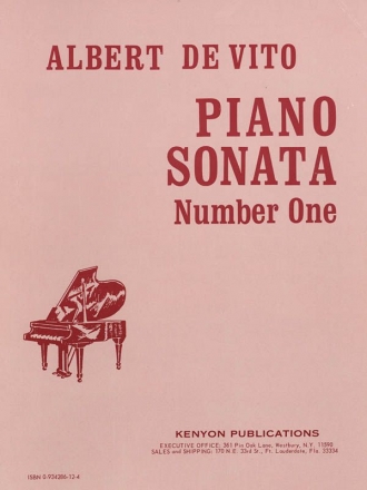 Albert De Vito, Sonata No. 1 Klavier Buch