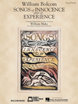 William Bolcom Songs Of Innocence And Of Experience Chor Klavierauszug