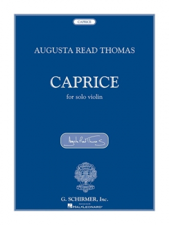 Augusta Read Thomas, Caprice Violin Buch