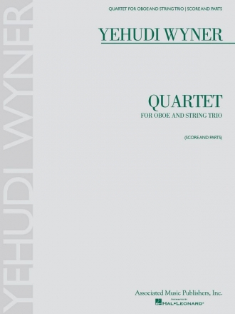 Yehudi Wyner, Quartet Oboe and String Trio Partitur + Stimmen