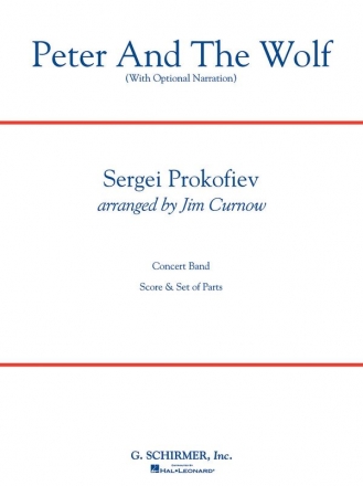 Sergei Prokofiev, Peter And The Wolf Concert Band and Opt Narrator Partitur + Stimmen