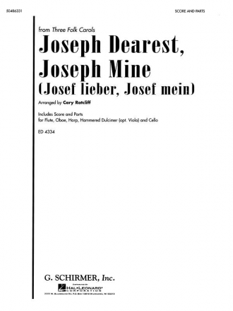 Joseph Dearest, Joseph Mine Flute, Oboe, Hammer Dulcimer, Harp and Cello Partitur + Stimmen