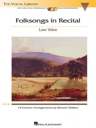 Folksongs in Recital (+2 CD's) for low voice and piano