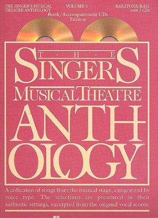 The Singers Musical Theatre Anthology vol.3 (+2Cds) for baritone/ bass and piano