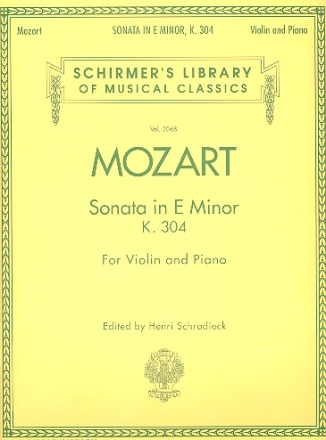 Sonate e-Moll KV304 fr Violine und Klavier