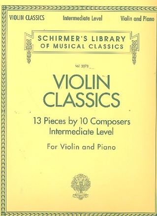 Violin Classics intermediate Level for violin and piano