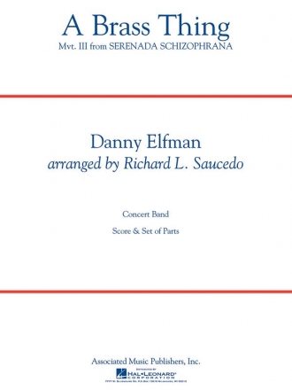 Danny Elfman, A Brass Thing - from Serenada Schizophrana Concert Band Partitur + Stimmen