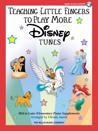 Teaching Little Fingers to Play More Disney Tunes Klavier Buch + Online-Audio