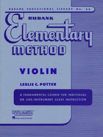 Rubank Elementary Method Violin Buch