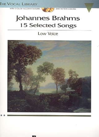 15 selected Songs (+2 CD's) for low voice and piano (dt)