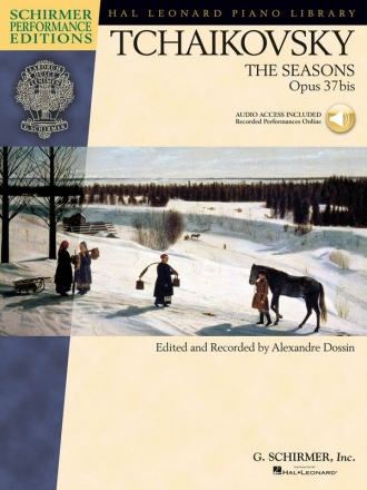 Pyotr Ilyich Tchaikovsky, The Seasons Op.37bis Klavier Buch + Online-Audio