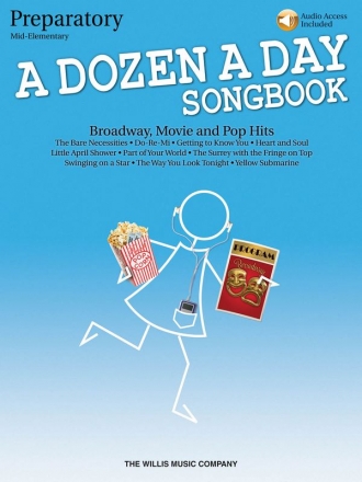 A Dozen A Day Songbook - Prepatory Book (+Online Audio) for piano