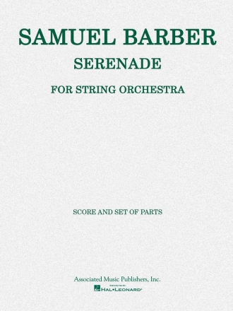 Serenade For Strings - String Orchestra Streichorchester Partitur + Stimmen