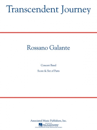 Rossano Galante, Transcendent Journey Concert Band/Harmonie Partitur + Stimmen