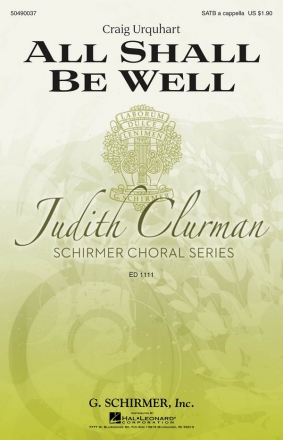 Craig Urquhart, All Shall Be Well SATB a Cappella Chorpartitur