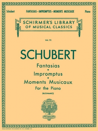 Fantasias, Impromptus And Moments Musicaux for piano