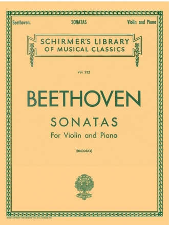 Ludwig van Beethoven, Sonatas For Violin And Piano Violin Buch