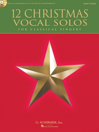 12 Christmas Vocal Solos (+CD) for high voice and piano