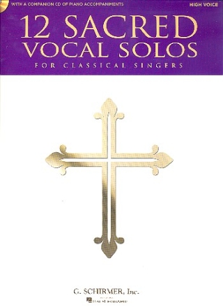 12 sacred Vocal Solos (+CD) for high voice and piano