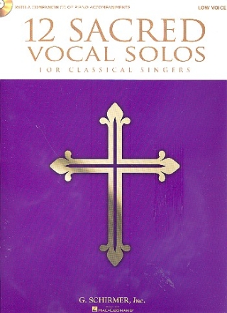 12 sacred Vocal Solos (+CD) for low voice and piano