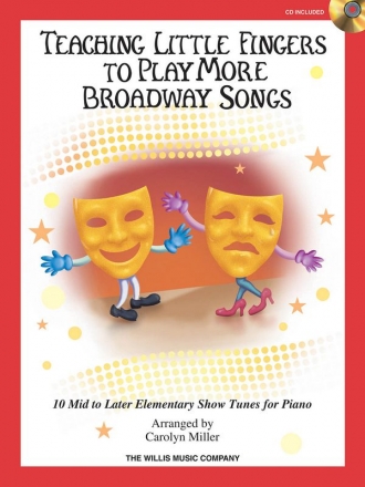 Teaching Little Fingers To Play More Broadway.. Klavier Buch + CD