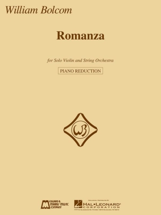 William Bolcom Romanza - Piano Reduction Violine und Klavier Buch