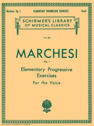 Elementary Progressive Exercises op.1 for voice