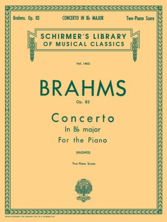 Johannes Brahms, Piano Concerto No.2 In B Flat Op.83 Piano, 4 Hands Buch