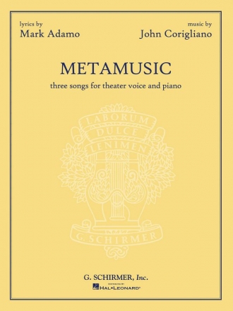 John Corigliano, Metamusic - Three Songs For Theater Vocal and Piano Buch