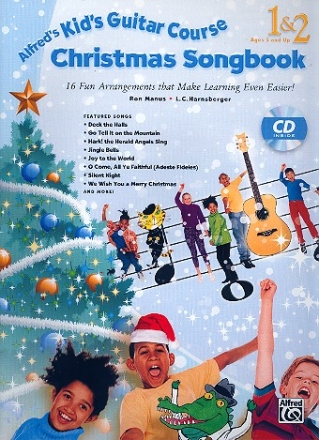 Kid's Guitar Course vol.1 and 2 - Christmas Songbook (+CD): for guitar (with chords)