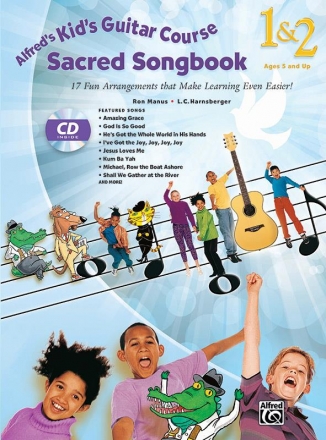 Kid's Guitar Course vol.1 and 2 - Sacred Songbook (+CD): for guitar (with chords)