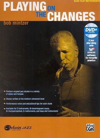 Playing on the Changes (+DVD) for bass clef instrument