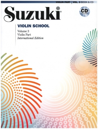 Suzuki Violin School vol.3 (+CD) for violin International Edition (dt/fr/sp)