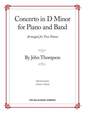 John Thompson Concerto in D Minor Klavier Buch