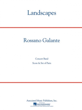 Rossano Galante, Landscapes Concert Band/Harmonie Partitur + Stimmen