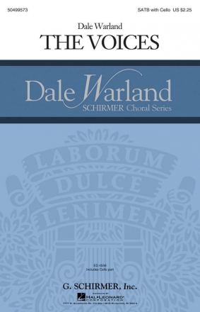 Dale Warland, The Voices SATB with Cello Chorpartitur