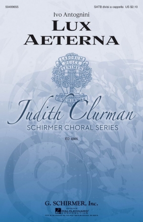 Ivo Antognini, Lux Aeterna SATB Chorpartitur