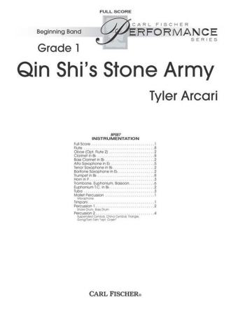 Tyler Arcari Qin Shi's Stone Army Blasorchester Partitur