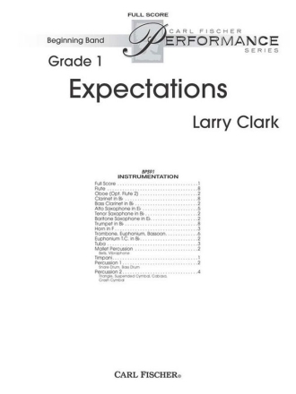 Larry Clark Expectations Blasorchester Partitur