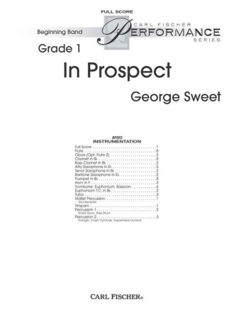 George Sweet In Prospect Blasorchester Partitur