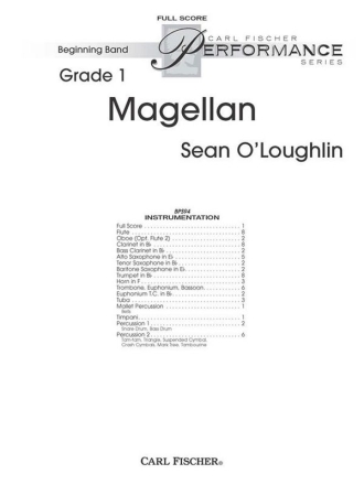 Sean O'Loughlin Magellan Blasorchester Partitur