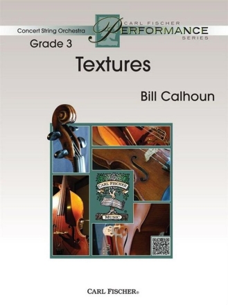 Bill Calhoun Textures Streichorchester Partitur und Stimmen