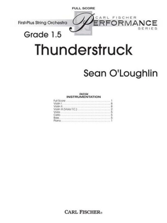 Sean O'Loughlin Thunderstruck Streichorchester Partitur