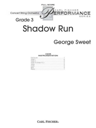 George Sweet Shadow Run Streichorchester Partitur