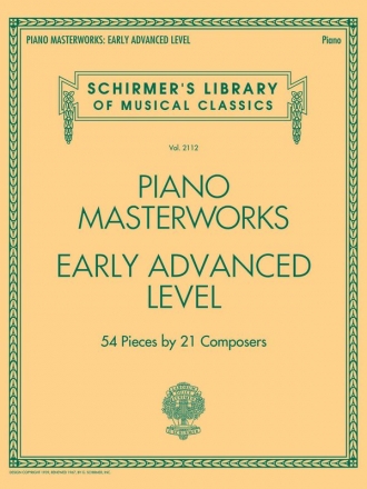 Piano Masterworks - early advanced Level for piano