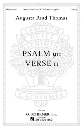 Augusta Read Thomas, Psalm 91: Verse II SATB Chorpartitur