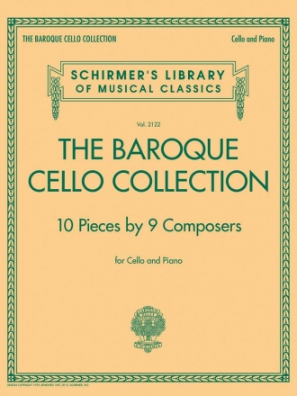 The Baroque Cello Collection for cello and piano