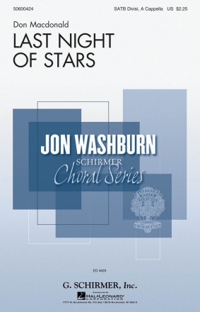 Don MacDonald, Last Night of Stars SATB a Cappella Chorpartitur