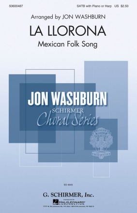 Jon Washburn, La Llorona SATB div. Chorpartitur